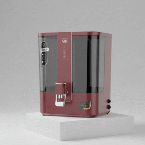 Aqueous V5 Cherry Red – RO + UF + Copper Mineral + TDS Control Purifier | 7-Stage Filtration | 1-Year Warranty