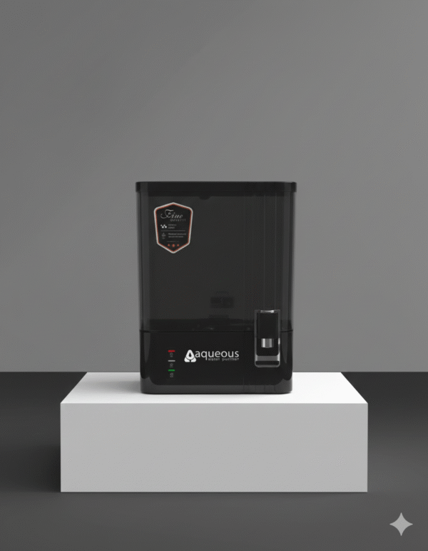 Grid Black Aqueous Grid Black – UV + UF Water Purifier | Compact 5-Stage Purification | 1-Year Warranty